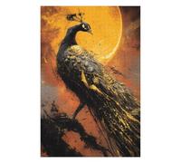 1000pcs(75x50cm) Rompecabezas para Adolescentes Golden Peacock Art Print-1 Rompecabezas para Adultos Juguetes DIY Arte De Pared Cumpleaños Y Navidad 1000pcs(75x50cm)