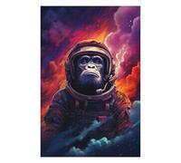 1000pcs(75x50cm) Rompecabezas para Adolescentes Gorilla Astronaut in Space Rompecabezas para Adultos Juguetes Antiestrés Carrera De Velocidad Manual Desafío Educativo 1000pcs(75x50cm)