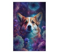 1000pcs(75x50cm) Rompecabezas para Adolescentes Magical Corgi in Floral Fantasy Rompecabezas para Adultos Juego De Ingenio Desafío Difícil Cumpleaños Y Navidad 1000pcs(75x50cm)
