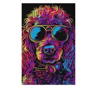 1000pcs(75x50cm) Rompecabezas Para Adolescentes Neon Cool Dog Sunglasses Art Print Rompecabezas Para Adultos Juegos Familiares Desafío Difícil Oferta Como Regalos Para Toda La Familia 1000pcs(75x50cm)