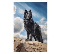 1000pcs(75x50cm) Rompecabezas para Adolescentes Rompecabezas Black Old German Shepherd Rompecabezas para Adultos Juguetes Antiestrés Desafío Difícil para Cumpleaños, Navidad 1000pcs(75x50cm)