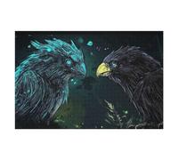 1000pcs(75x50cm) Rompecabezas para Adolescentes Rompecabezas Two Birds Facing Off Rompecabezas para Adultos Juguetes Antiestrés Desafío Difícil para Cumpleaños, Navidad 1000pcs(75x50cm)