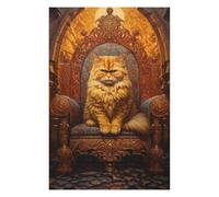 1000pcs(75x50cm) Rompecabezas para Adolescentes Royal Persian Cat Throne-12 Rompecabezas para Adultos Juego Familiar Patrón De Montaje Regalos De Cumpleaños Y Únicos 1000pcs(75x50cm)