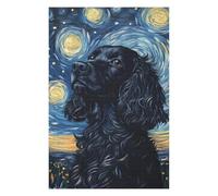 1000pcs(75x50cm) Rompecabezas para Adolescentes Starry Night Cocker Spaniel Art Print-6 Rompecabezas para Adultos Juegos Familiares Corte De Precisión Reducción del Estrés Regalos 1000pcs(75x50cm)