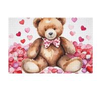 1000pcs(75x50cm) Rompecabezas para Adolescentes Teddy Bear Valentine's Day Rompecabezas para Adultos Juegos Relajantes Análisis Y Lógica Cumpleaños Y Navidad 1000pcs(75x50cm)