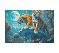 1000pcs(75x50cm) Rompecabezas para Adolescentes Twin Tigers on Giant Alien Mushroom Rompecabezas para Adultos Juguetes Antiestrés Corte De Precisión Cumpleaños 1000pcs(75x50cm)