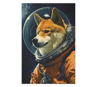 1000pcs(75x50cm) Rompecabezas para Adultos, Regalos Shiba Inu The Astronaut Rompecabezas para Adultos, Juegos Familiares, Regalo De Cumpleaños, Regalos, 1000pcs(75x50cm)