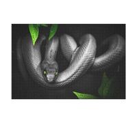 1000pcs(75x50cm) Rompecabezas para Adultos, Regalos Snake with Green Eyes in Monochrome Rompecabezas para Adultos, Juegos Familiares, Regalo De Cumpleaños, Regalos, 1000pcs(75x50cm)
