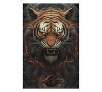1000pcs(75x50cm) Rompecabezas para Adultos Tiger Head Art Print Rompecabezas para Adultos Juguetes Antiestrés Análisis Y Lógica Difícil Y Desafiante 1000pcs(75x50cm)