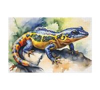 1000pcs(75x50cm) Rompecabezas para Adultos Watercolor Lizard on Rock Rompecabezas para Adultos Juegos Relajantes Difícil Difícil Cumpleaños Y Navidad 1000pcs(75x50cm)