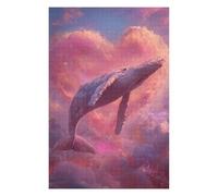 1000pcs(75x50cm) Rompecabezas para Adultos Whale in Pink Clouds Rompecabezas para Adultos Juego Familiar Desafío Difícil Regalos De Cumpleaños Y Únicos 1000pcs(75x50cm)