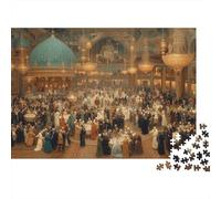 1000pcs (75x50cm) Rompecabezas para Adultos Y Adolescentes Celebration Scene in The Luxurious Palace HallJuegos Hechos DIY, Decoración del Hogar.