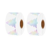 1000pcs Colorido Colorido Pegatinas De Vacaciones Redondas 2 Rollos Para Decoraciones Fiestas Craft Sellado Regalo Etiquetas Adhesivas Redondas Reflectantes Pegatinas Reflectantes
