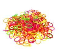 1000pcs Coloridos Elásticos Para Cabello Un Sábado Fácil La Mayoría De Los Tipos Elastics Cabello Pequeño Peatillo Diario