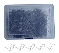 1000pcs Gandeo de plástico de 0.8 mm Kit de reparación de parachoques de ola de 0.8 mm Kit de soldadura de grapadora de plástico Perfecto para decoración Modelado arquitectónico de reparación de au