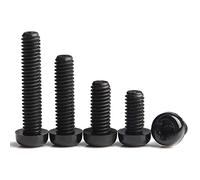 1000pcs ISO7045 DIN7985 GB818 M3*4/5/6/6/8/10 Phillips Tornillos de Nylon de Nylon de plástico Phillips Tornillo (Color : Black, Size : 6mm M3 1000pcs)