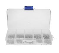 1000PCS M1 M1.2 M1.4 M1.7 Tornillo autorroscante de cabeza avellanada cruzada de acero inoxidable Mini kit de tornillos pequeños para mantenimiento de microdispositivos