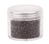1000pcs Silicona Micro Links Anillos | Beads de extensión de cabello de 3 mm x 2 mm | No hay daño seguro para todos los tipos de cabello | Negro/marrón oscuro/marrón/marrón (brown medium brown)