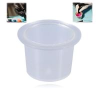 1000Pcs Taza de Plástico con Tapa para Tinta de Tatuaje, Recipiente para Pigmentos de Microblading, 3 Tamaños, Resistente Al Agua y Duradero, Fácil de Limpiar y Almacenar, Uso (L)