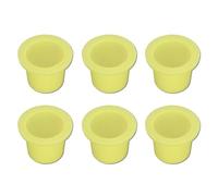 1000Pcs Taza De Tinta De Tatuaje, Silicona Pigmento Tatuaje Taza,Del Tatuaje Artículos,Tinta De Tatuaje Permanente Tapa Contenedor,Taza De Pintura De Tatuaje,Amarillo(M)