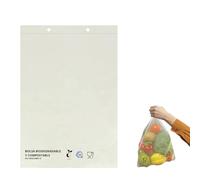 1000uds. Bolsas Fruteria 100% Biodegradable Bolsas,Bolsas Supermercado,100% Bolsas Fruta Compostables Reutilizables y Seguro para Alimento,Bolsas SIN Plastico PREMIUM Resistente y Sostenible