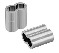 1000x Abrazadera de cable Aluminio 2,5mm Aluminio Pinza Funda de prensa