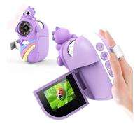 1000x Microscopio para Niños, Microscopio Digital con Pantalla IPS de 2.0'', Recargable Microscopio Electrónico con 8 Leds, Microscopio de Bolsillo con Grabación de Fotos y Videos (Morado)