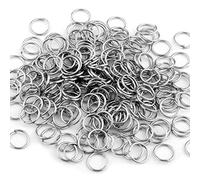 1000X Plata Metal Jump Split Conectores de Anillo, 8 mm, plata, 8mm