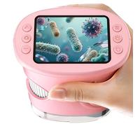 1000X Portatil Digital Microscopio Niños: Magnifying Glass para 2.0" IPS Pantalla - Regalo Original 4-12 Años Niña Infantil - Lupas Gran Aumento con Luz - Ciencia Experimentos Juguetes Rosa