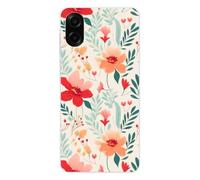 1001 Carcasa compatible con Samsung Galaxy A07 - Funda fina de silicona transparente - Design Flower Wall