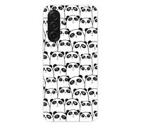 1001 Carcasa compatible con Samsung Galaxy A17 - Funda fina de silicona transparente - Design Reunion de Pandas
