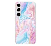 1001 Carcasa compatible con Samsung Galaxy S24 Plus, Samsung Galaxy S25 Plus, funda fina de silicona transparente, diseño de soap
