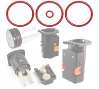 1001JUNTAS KIT 4 JUNTAS MANTENIMIENTO PERCOLADOR GRUPO DE INFUSIÓN UNIDAD DE BRASADO MÁQUINA DE CAFÉ REEMPLAZO COMPATIBLE CON TCHIBO ESPERTO GRUNDIG KVA 4830 BEKO CEG 5301 SEVERIN KV 8090 SMEG ETC…