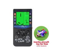 (10043 Nero) Nuova console per giochi a blocchi con grande schermo, 23 giochi in mattoncini integrati,