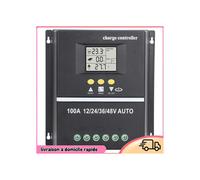 100A MPPT Solar Controller, LCD Screen, Safety Voltage, Compatible with GEL Batteries, Floodproof and