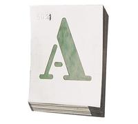 100A80 - Abecedario Aluminio Para Rotular 80Mm