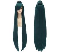 100cm /1M Long Straight Anime Sailor Pluto Meiou Setsuna Wigs Cosplay Costume Wig With A bun + Wig Cap