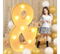 100cm-33in Letrero Gigante LED Iluminado Simbólico y Letrero de Carpa de Mosaico Iluminado, Lámparas de Letras LED para San Valentín, Cumpleaños, Navidad, Año Nuevo