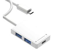 (100cm)4-Port Type C Hub USB 3.0 2.0 Splitter Computer Notebook Accessories for Laptop Extender Gadget Adapter Converter Multicolor