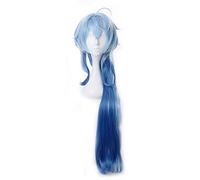 100cm Anime Project Genshin Impact Blue Ombre Long Cosplay Wig Synthetic Hair Halloween Costume Party Wigs