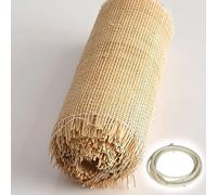 100cm de Ancho Rejilla Mimbre Natural con Tiras Ratán, Rollo de Ratán Vienés por Metros, Correas de Caña de Tela Malla, Tejido de Caña para Muebles Silla Gabinete Bricolaje(50x150cm)