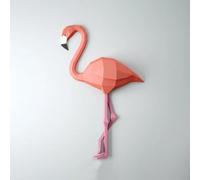100cm Flamingo Animal Geometry Paper Model Living Room Decoration Wall Hanging Diy Paper Cutting Home Ornaments