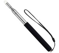 100CM Largo Puntero Telescópico para Profesor con Cordón de Mano, Puntero de Enseñanza para Aula Puntero de Mano Extensible Puntero Retráctil Puntero de Pizarra Blanca de Mano (Negro)