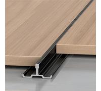 100cm Metal Carpet Floor Transition Strips, 3-Pack Cuttable Floor Threshold Strip For Door Carpet Tile Threshold Reducer(B,W6.0mm)