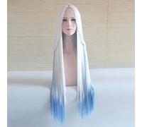 100cm Onmyoji Abe No Seimei Game Cosplay Wig Long Straight Halloween Costume White Hair Wigs + wig cap