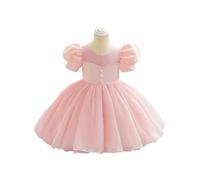 (100cm,Pink)Girls Dress for Birthday Party Communion Ceremony Princess Dresses