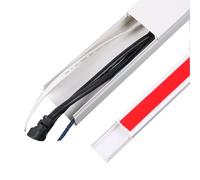 100cm Protector Esconder Cables de PVC para Suelo,Organizador Cables Tapa Cables Pared, Ignífugo, Varios Tamaños, Autoadhesivo(2.5x5x100cm/0.98x1.9x39in)