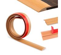 100cm Tira de borde-Autoadhesivo,Tiras de Puerta de Transición Pvc, Tira Divisoria Bordes Piso,Adecuado para la transición Para La TransicióN Del Umbral Del Piso(3.5 Cm,Grano De Madera Amarillo)