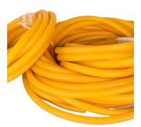100cm Yellow Rubber Hollow Hose - High Resilient Latex Tube for Laboratory Experiments, 1pc(5x7mm)