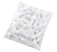 100er Set Gärabdeckung Für Brot & Sauerteig - Elastische Frischhaltehauben Für Schüsseln & Teller | Transparente PE-Abdeckungen Für Backen & Reste | Wiederverwendbar & Flexibel, 100 Stück